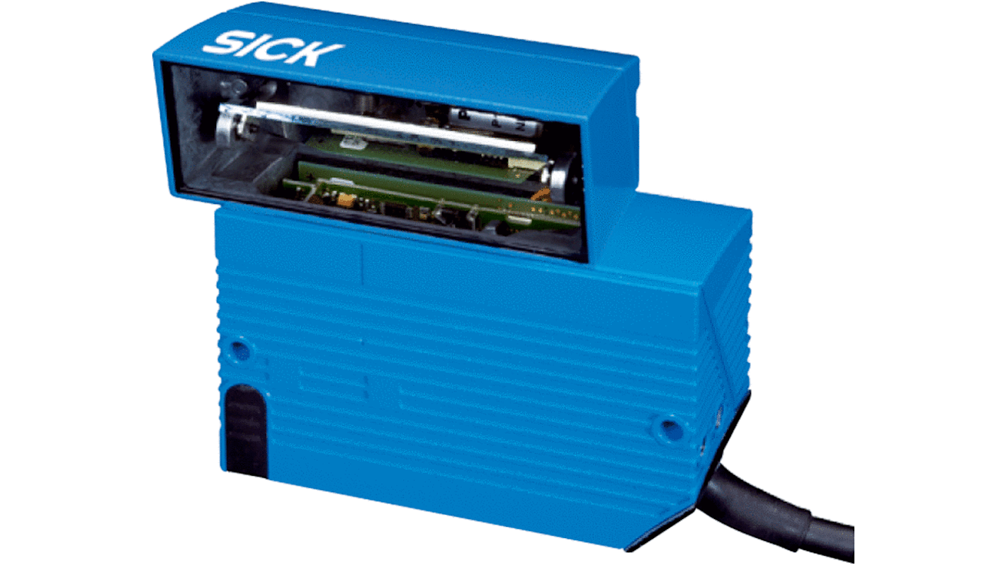 Sick Barcodeleser Typ Barcode-Lesegerät Kabel Laser, Erfassungsbereich 659mm 30V, 18 → 30 V dc