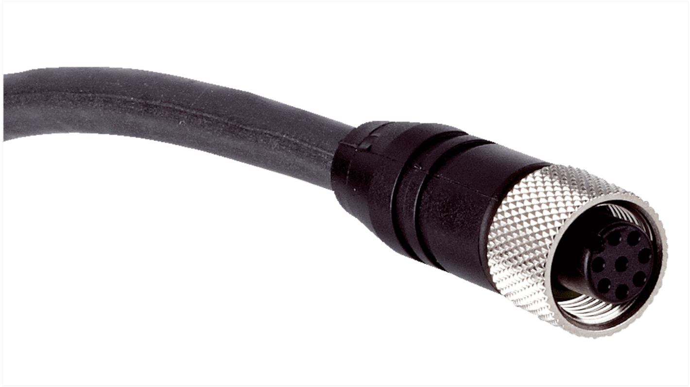 Cable de conexión Sick, con. A M12, 8 polos, con. B Sin terminación, long. 5m, 36 V ac / dc, 2 A, IP67