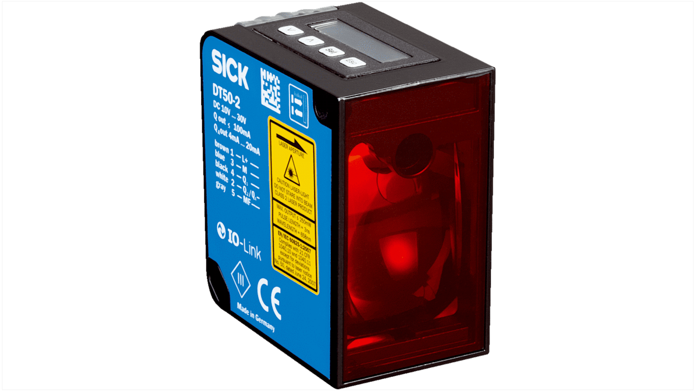 Sick Dx50-2 Kubisch Entfernungssensor, Reichweite, Bereich 200 mm → 30 m, analog-Ausgang, 5-poliger