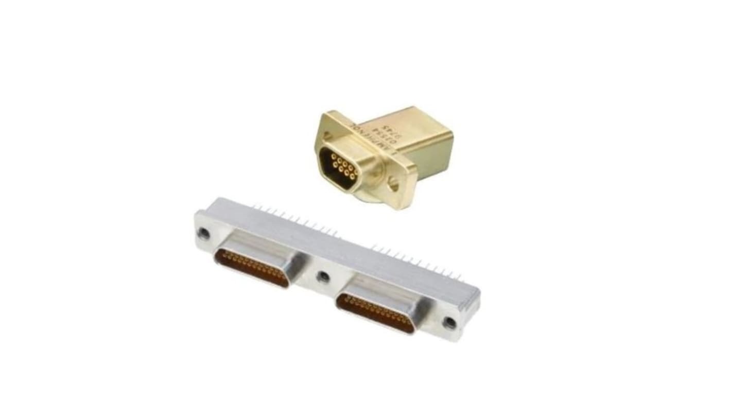 Conector D-sub Amphenol Canada, Serie M83513, paso 1.27mm, Recto, Montaje de Cable, Macho