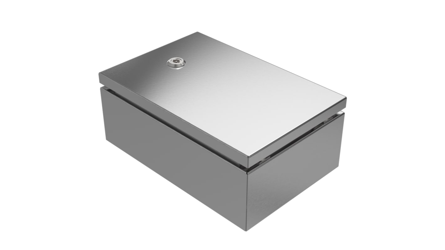 RS PRO 304 Stainless Steel Wall Box, IP66, IP69, 200 mm x 300 mm