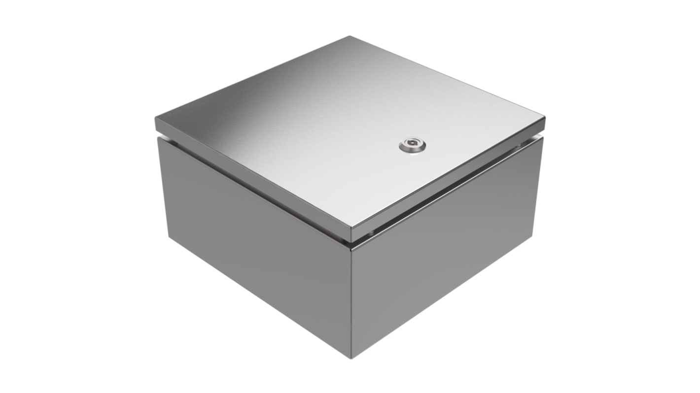 RS PRO 304 Stainless Steel Wall Box, IP66, IP69, 300 mm x 300 mm