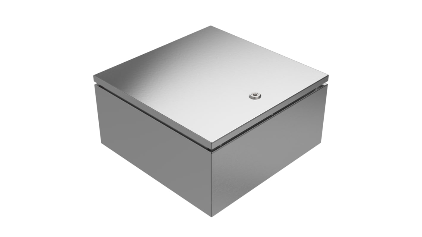 RS PRO 304 Stainless Steel Wall Box, IP66, IP69, 400 mm x 400 mm