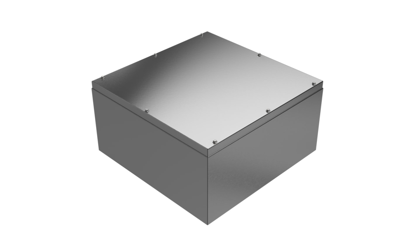 Contenitore generico RS PRO in Acciaio inox 304, col. Acciaio, IP66, IP69