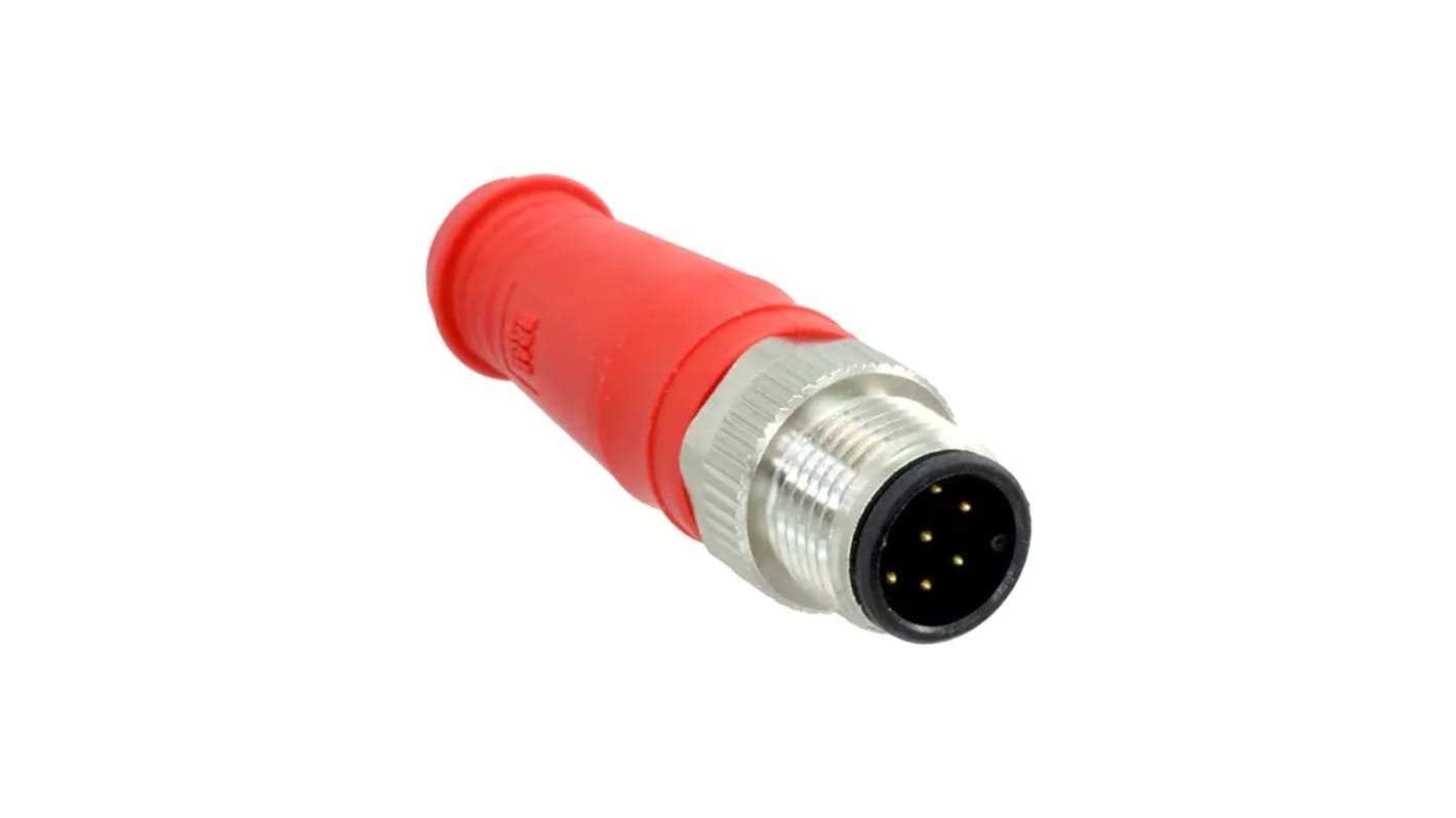 Molex Circular Connector, 8 Contacts, M12 Connector, Plug, Male, IP67, Safety Micro-Change Series
