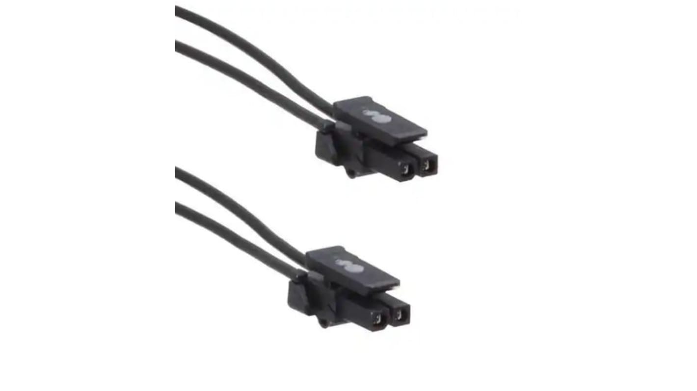 Conjunto de cables Molex Micro-Fit TPA 145132, long. 75mm, Con A: Hembra, 2 vías, Con B: Hembra, 2 vías, paso 3mm