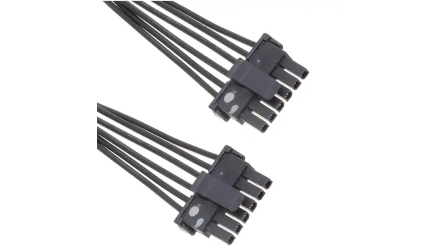 Conjunto de cables Molex Micro-Fit TPA 145132, long. 150mm, Con A: Hembra, 6 vías, Con B: Hembra, 6 vías, paso 3mm