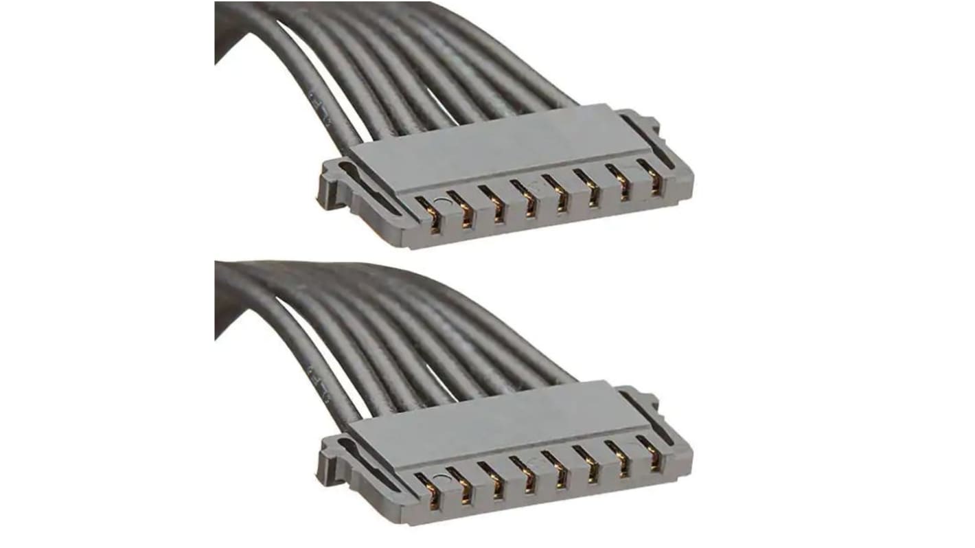 Conjunto de cables Molex Pico-Lock 15132, long. 150mm, Con A: Hembra, 8 vías, Con B: Hembra, 8 vías, paso 1.5mm