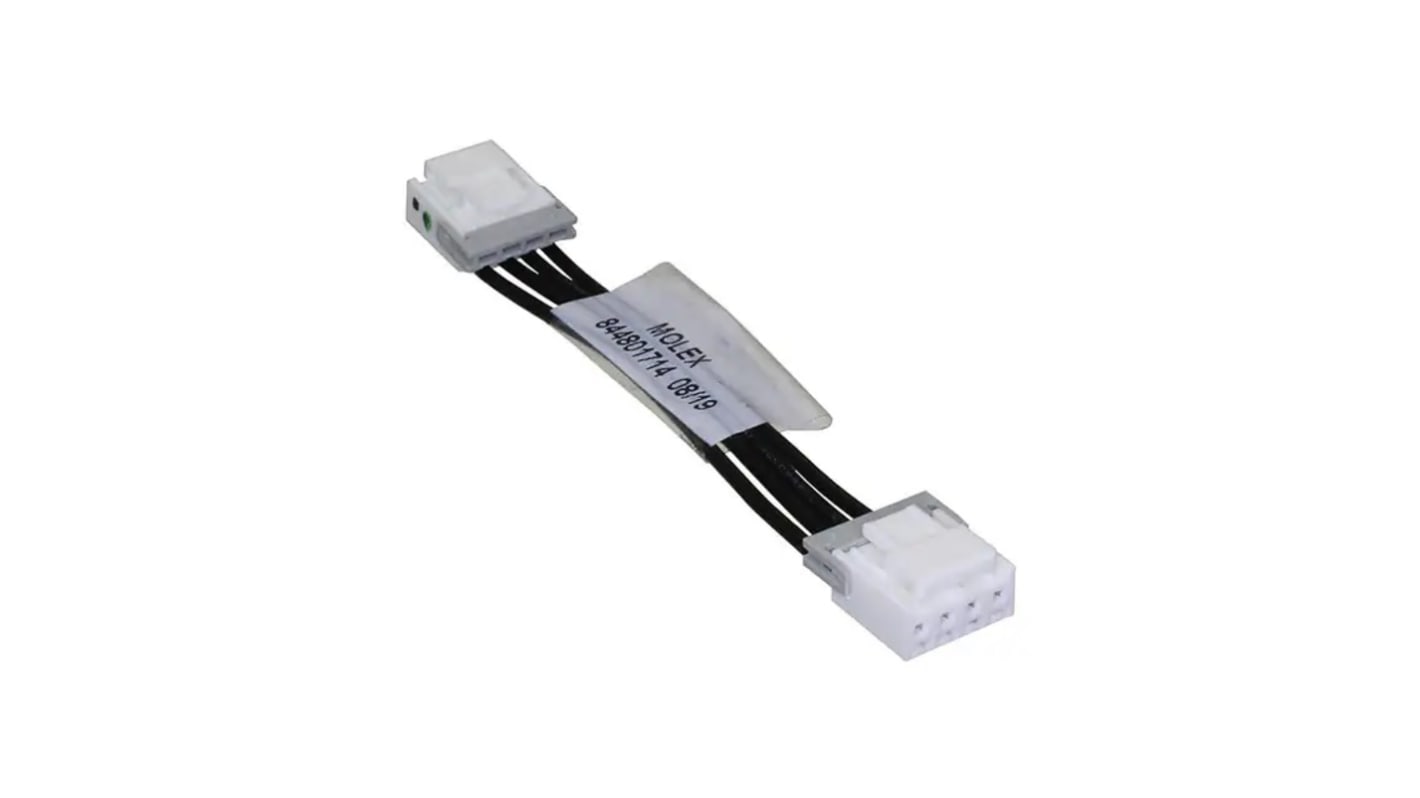 Molex 4 Way Female Mini-Lock to 4 Way Female Mini-Lock Wire to Board Cable, 100mm