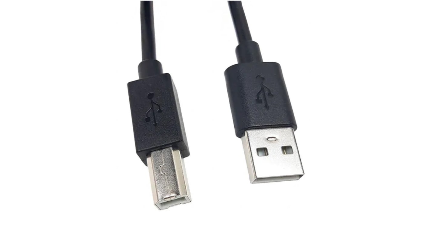 Molex USB 2.0 Cable, Male USB A to Male USB B  Cable, 1m