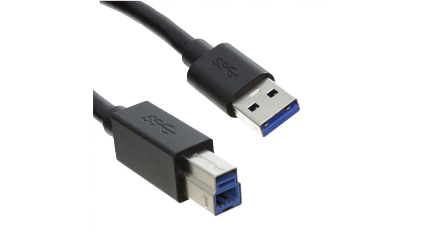 Molex USB 3.0 Cable, Male USB A to Male USB B  Cable, 1.5m