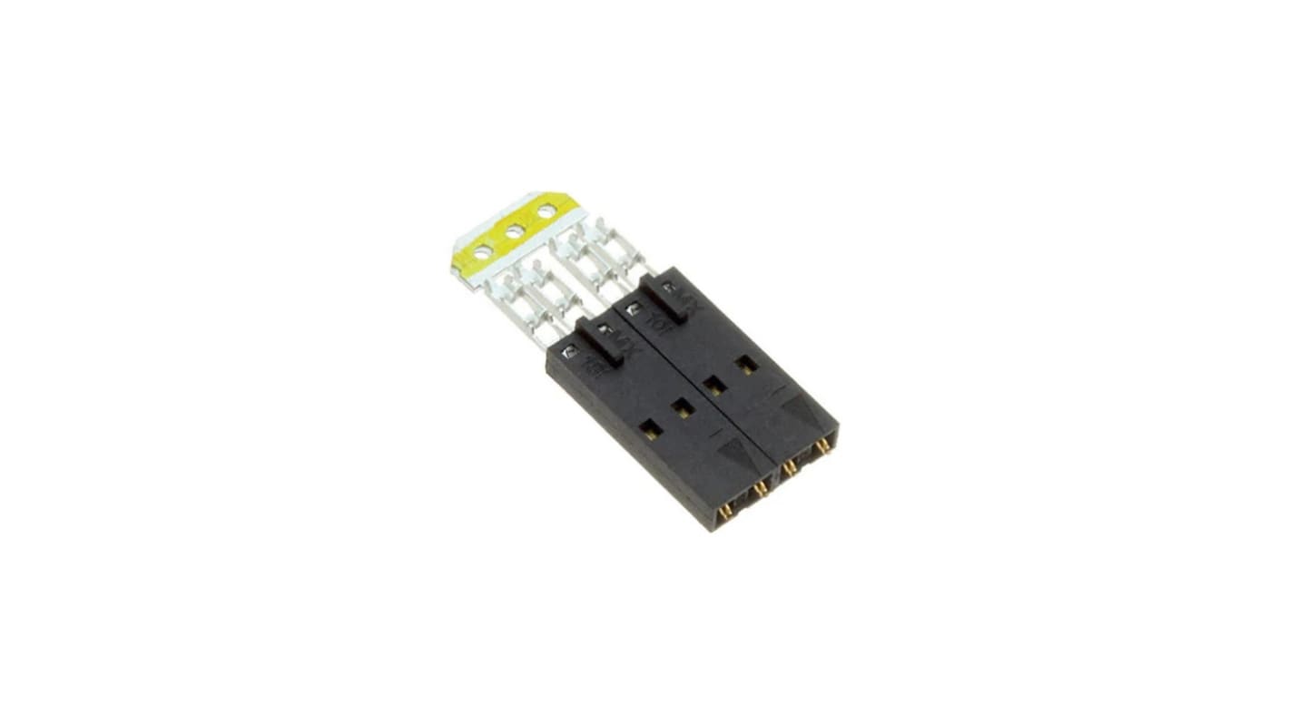 Carcasa de conector de crimpado Molex 14441202, Serie 70400, paso: 2.54mm, 2 contactos, , 1 fila filas, Recto, Macho