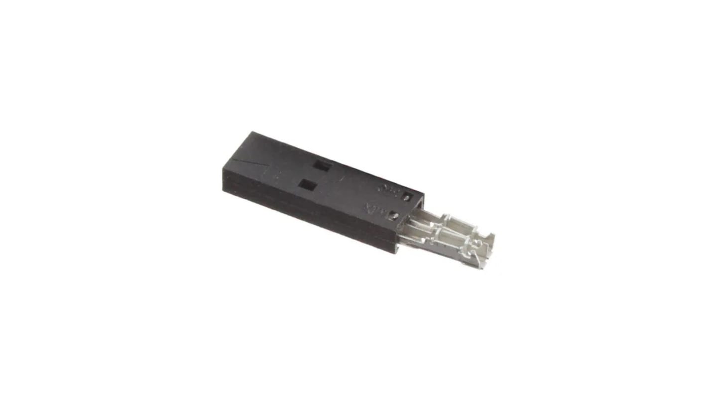 Carcasa de conector de crimpado Molex 14562021, Serie 70400, paso: 2.54mm, 2 contactos, , 1 fila filas, Recto, Hembra