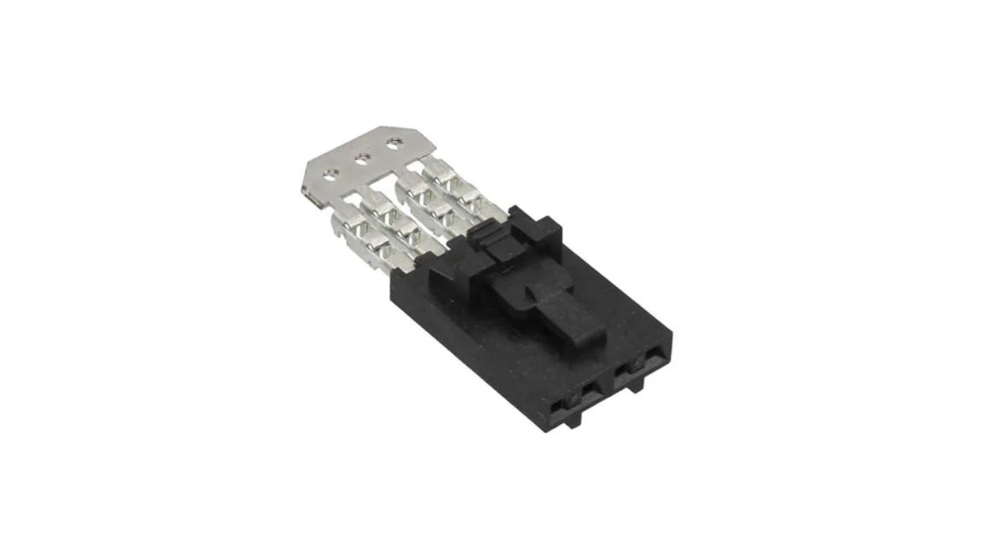 Molex 70400 Crimpsteckverbinder-Gehäuse Buchse 2.54mm, 4-polig / 1-reihig Gerade