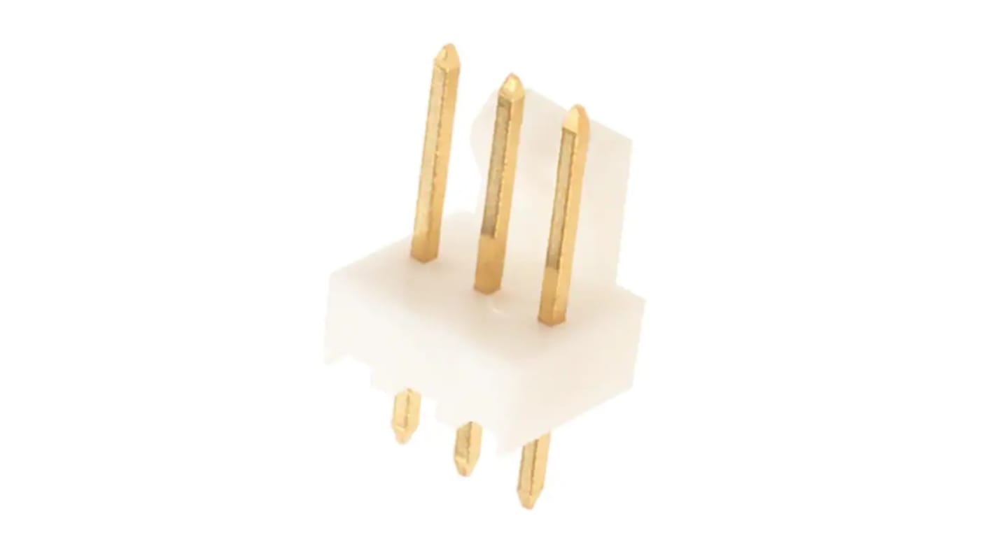 Molex KK 100 Series Vertical Through Hole Pin Header, 3 Contact(s), 2.54mm Pitch, 1 Row(s), Unshrouded