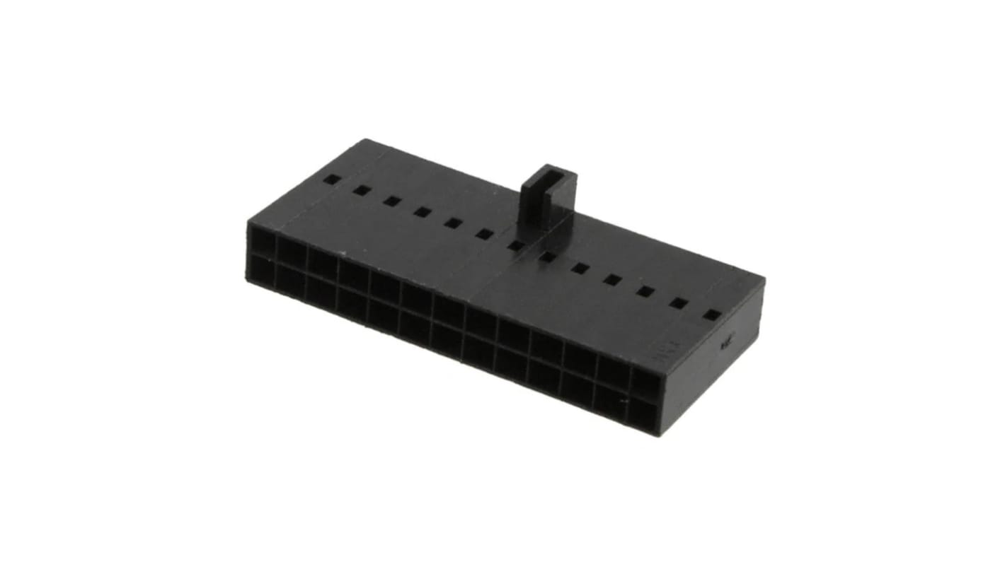 Carcasa de conector de crimpado Molex 22552262, Serie 70450, paso: 2.54mm, 26 contactos, 2 filas, Recto, Hembra