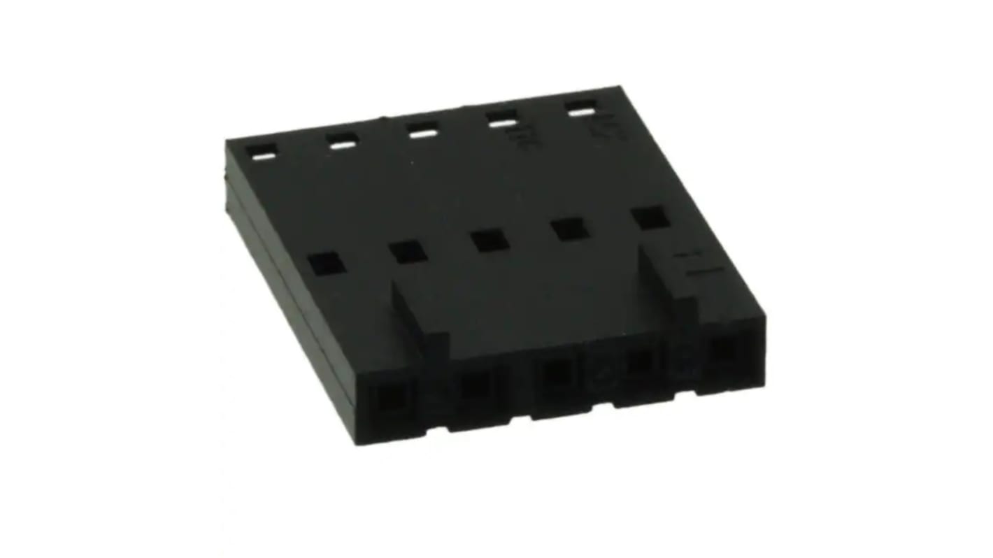 Molex Krimpelhető csatlakozóház, 70066 sorozat, távolság: 2.54mm, 5 érintkezős, Egyenes, Nő