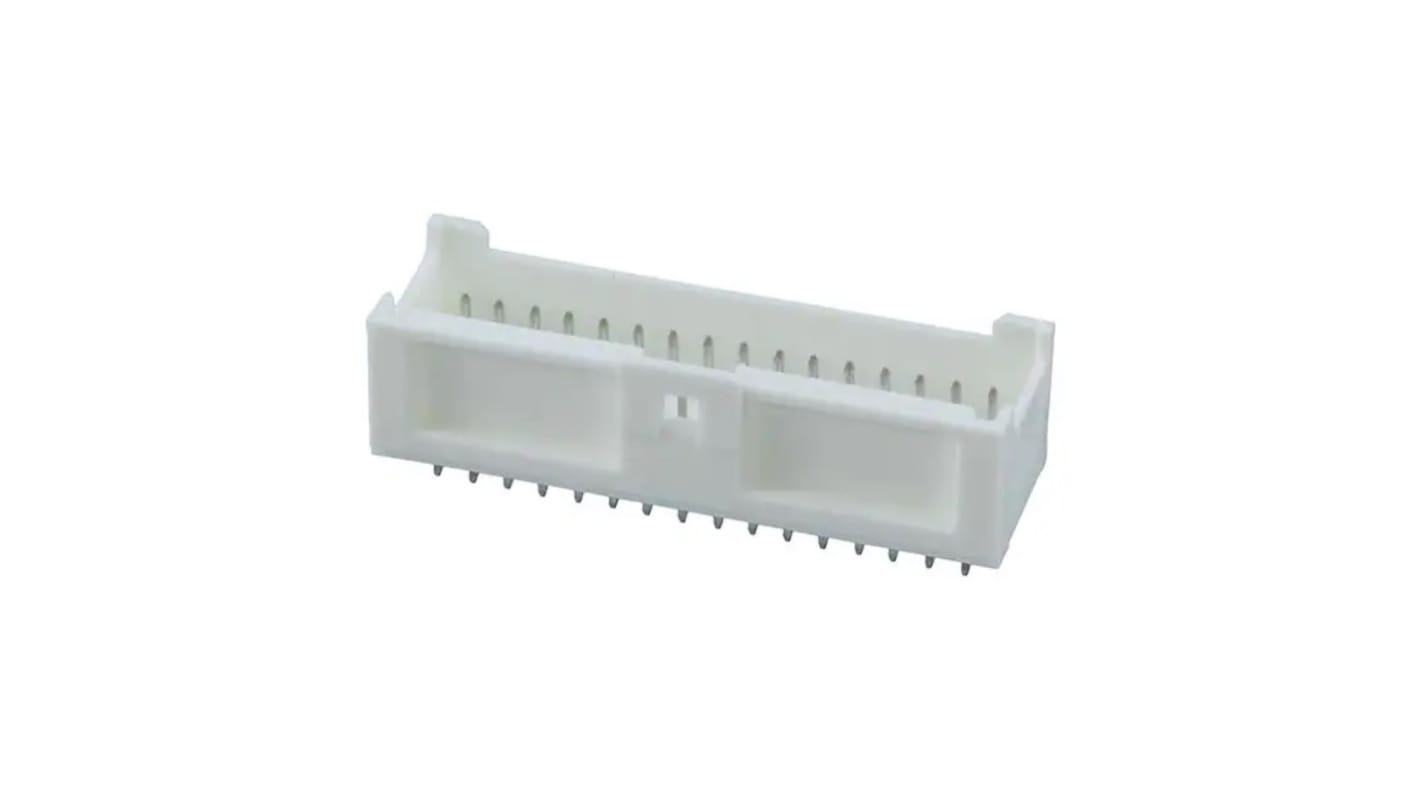 Molex MicroClasp Series Vertical PCB Header, 32 Contact(s), 2.0mm Pitch, 2 Row(s), Shrouded