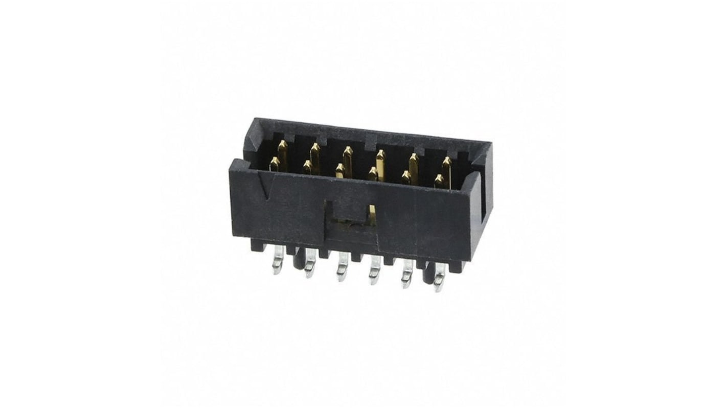 Molex Milli-Grid Series Surface Mount PCB Header, 12 Contact(s), 2.0mm Pitch, 2 Row(s), Shrouded