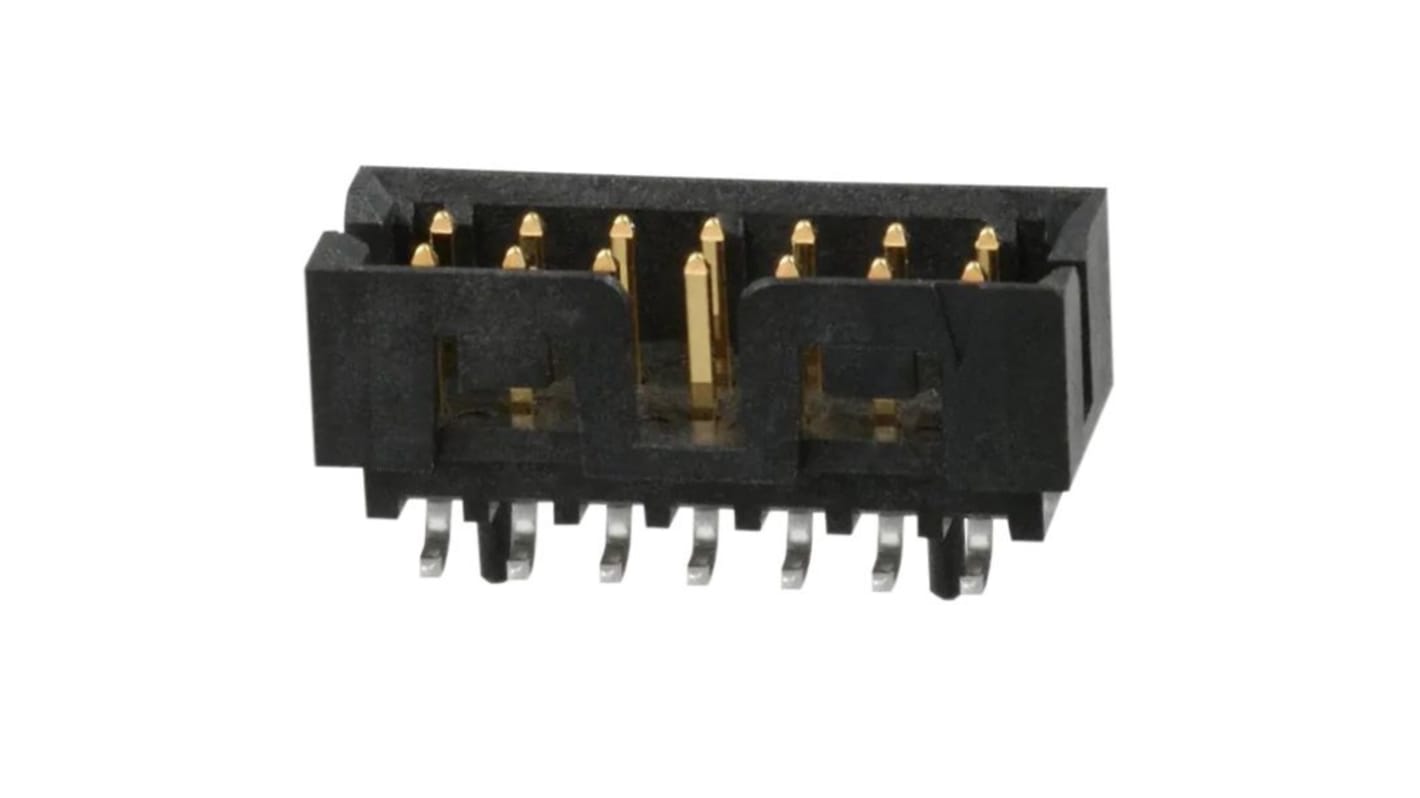 Molex Milli-Grid Leiterplatten-Stiftleiste, 14-polig / 2-reihig, Raster 2.0mm, Ummantelt