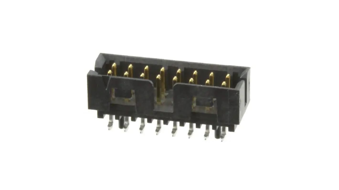 Molex Milli-Grid Leiterplatten-Stiftleiste, 16-polig / 2-reihig, Raster 2.0mm, Ummantelt