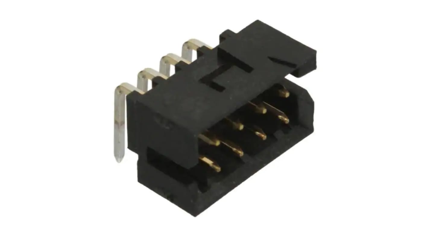 Molex Milli-Grid Leiterplatten-Stiftleiste gewinkelt, 8-polig / 2-reihig, Raster 2.0mm, Ummantelt