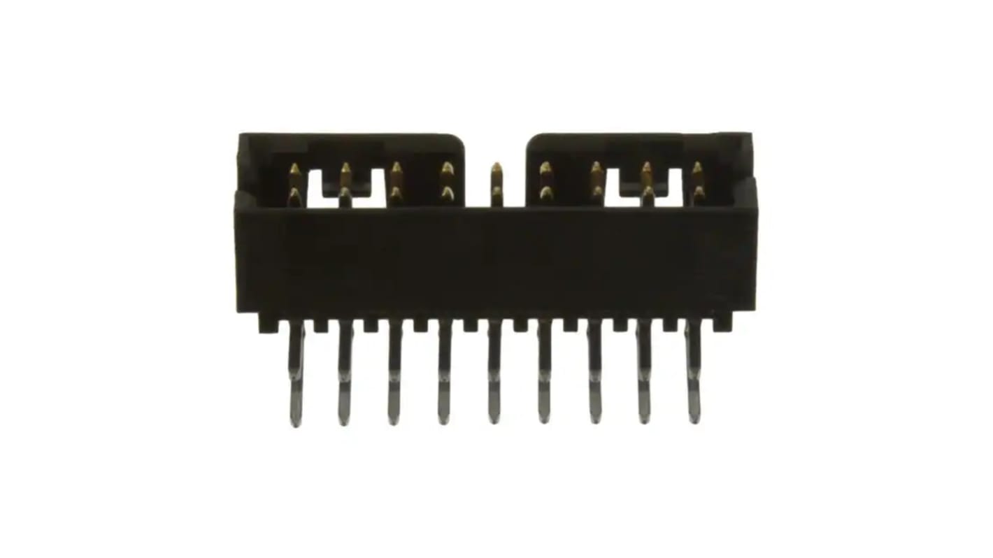 Conector macho para PCB Ángulo de 90° Molex serie Milli-Grid de 18 vías, 2 filas, paso 2.0mm