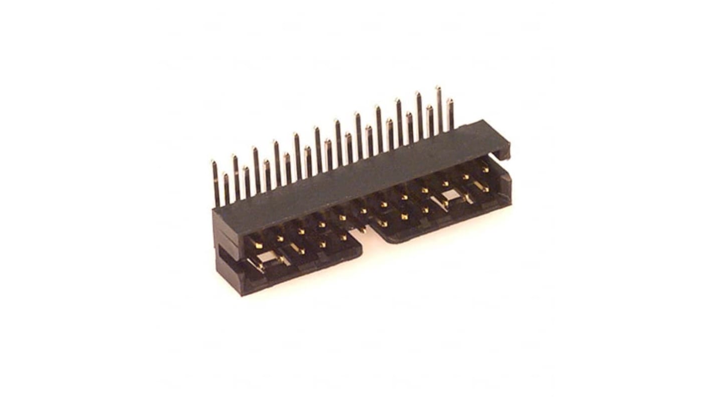 Molex Milli-Grid Leiterplatten-Stiftleiste gewinkelt, 24-polig / 2-reihig, Raster 2.0mm, Ummantelt