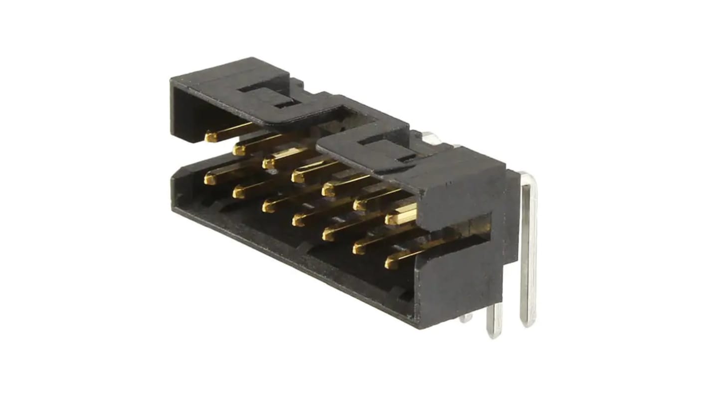 Conector macho para PCB Ángulo de 90° Molex serie Milli-Grid de 14 vías, 2 filas, paso 2.0mm