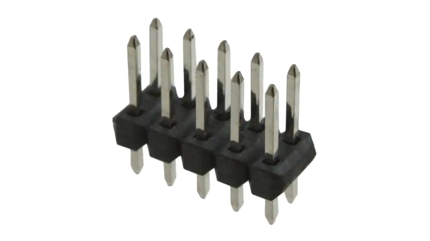 Molex C-Grid Series Vertical Through Hole Pin Header, 10 Contact(s), 2.54mm Pitch, 2 Row(s), Unshrouded
