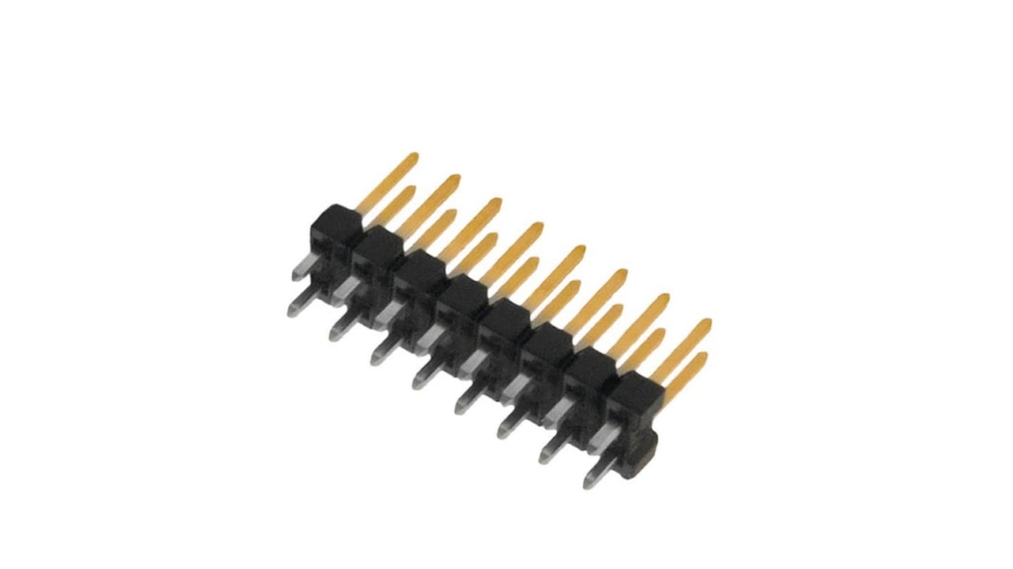 Molex C-Grid Series Vertical Through Hole Pin Header, 20 Contact(s), 2.54mm Pitch, 2 Row(s), Unshrouded