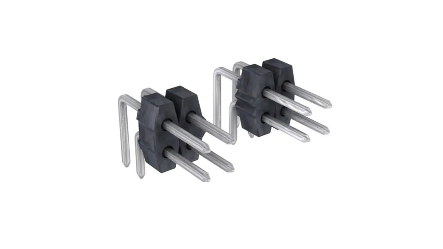 Molex C-Grid III Series Right Angle Through Hole Pin Header, 10 Contact(s), 2.54mm Pitch, 2 Row(s), Unshrouded