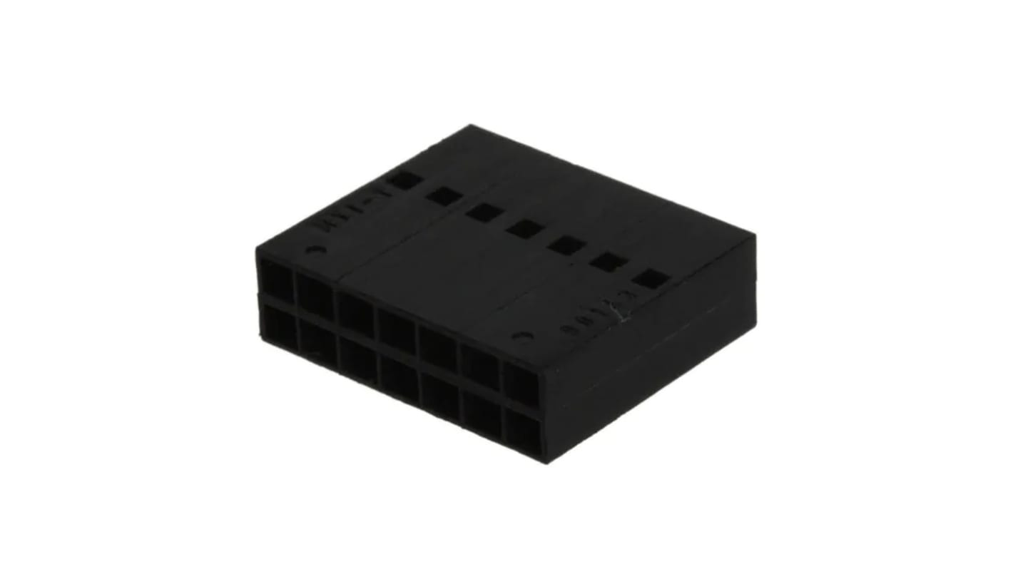 Carcasa de conector de crimpado Molex 901430014, Serie 90143, paso: 2.54mm, 14 contactos, 2 filas, Recto, Hembra