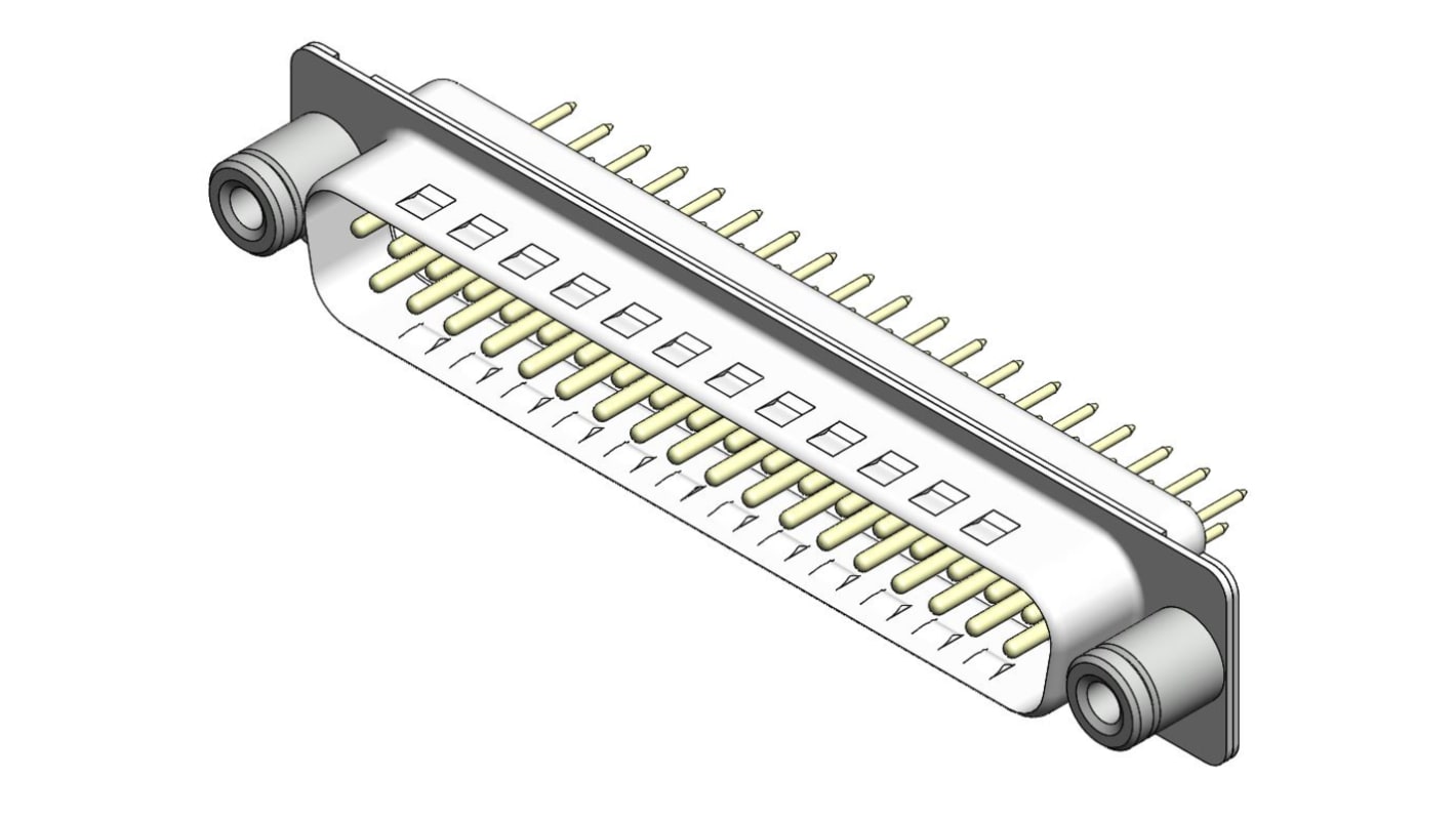 Conector D-sub FCT from Molex, Serie 173109, paso 2.77mm, Recto, Montaje en PCB, Macho