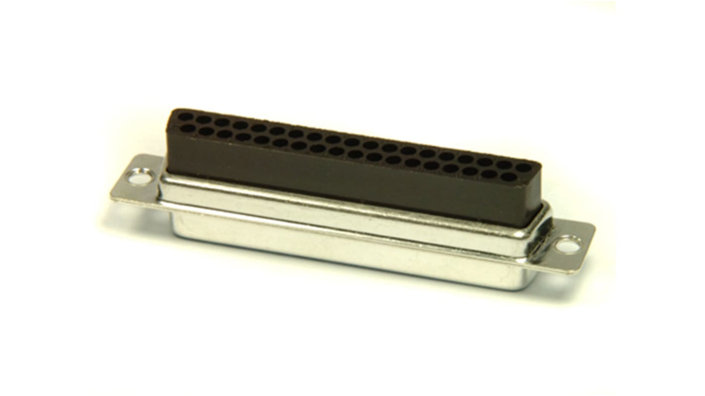 FCT from Molex 172704 37 Way Panel Mount D-sub Connector Socket, 2.84mm Pitch