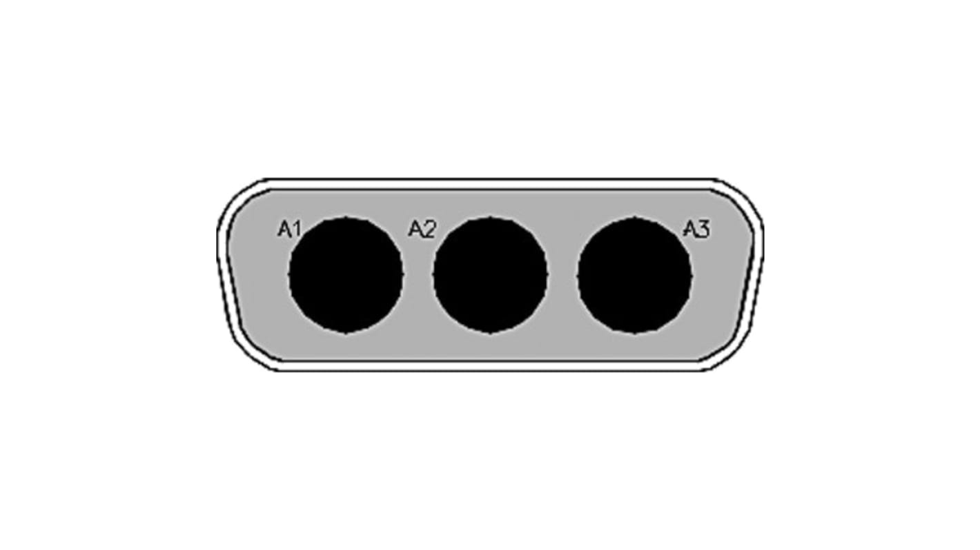 Connecteur Sub-D Mâle FCT from Molex 7 voies Traversant Angle droit