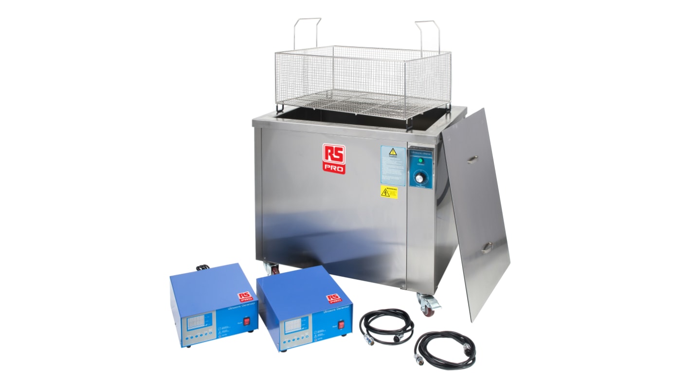 RS PRO 206L Ultrasonic Cleaning Tank, 6000W, 206L