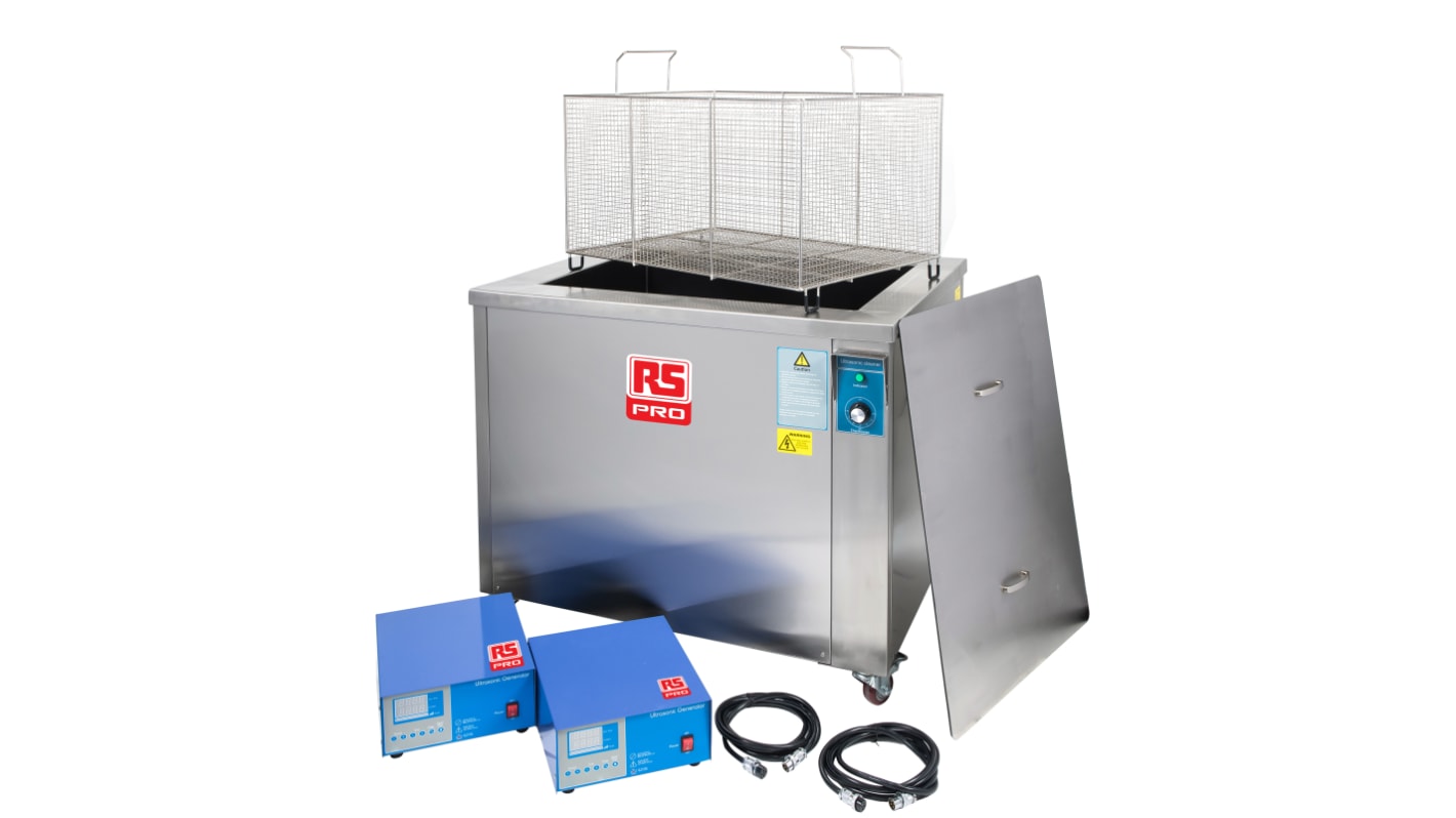 RS PRO Edelstahl Ultraschall Reinigungsgerät 288L, 6000W, 800mm x 600mm x 600mm