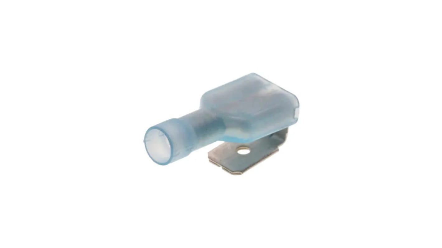 Molex 19013 Blue Insulated Female Spade Connector, Piggyback Terminal, 6.35 x 0.81mm Tab Size