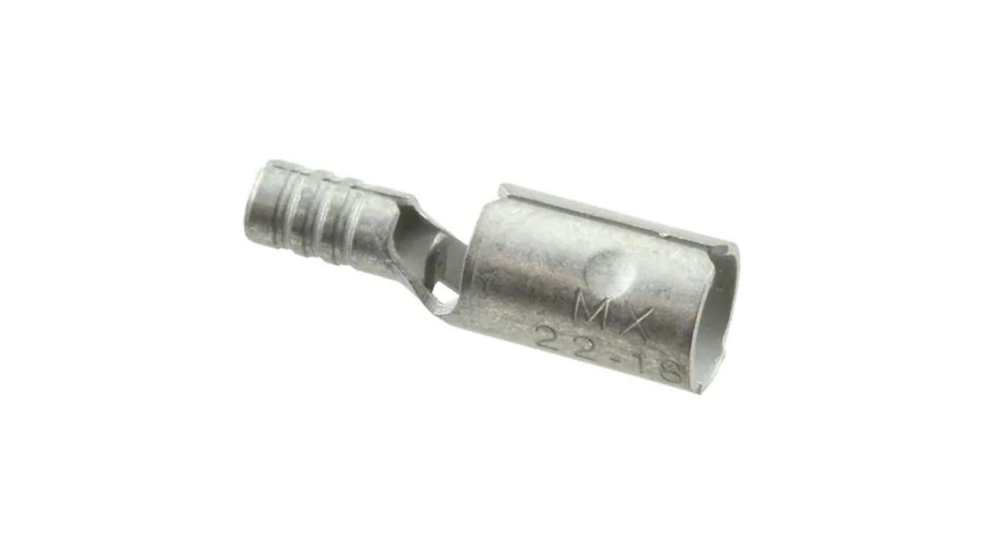 Molex, 19037 Uninsulated Female Crimp Bullet Connector, 22AWG to 18AWG