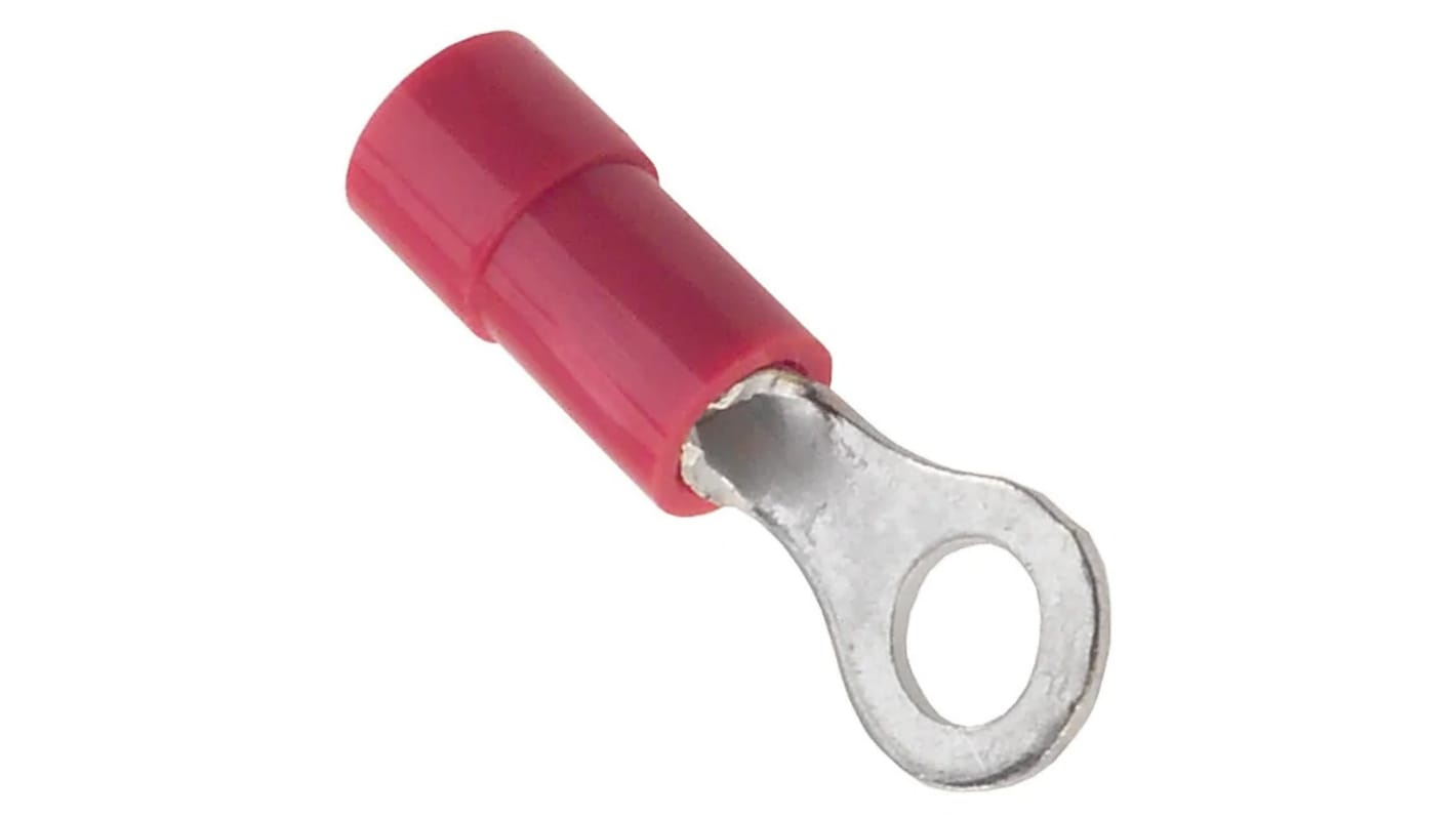 Molex, 19070 Insulated Crimp Ring Terminal, 5-6 (M3-3.5) Stud Size