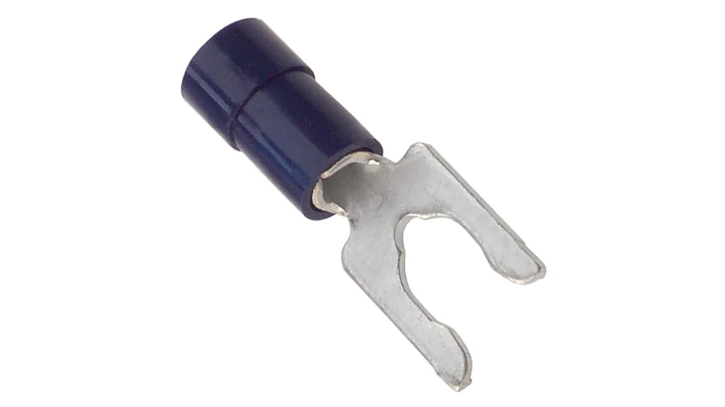 Molex, 19142 Insulated Crimp Spade Connector, 16AWG to 14AWG PVC, Blue