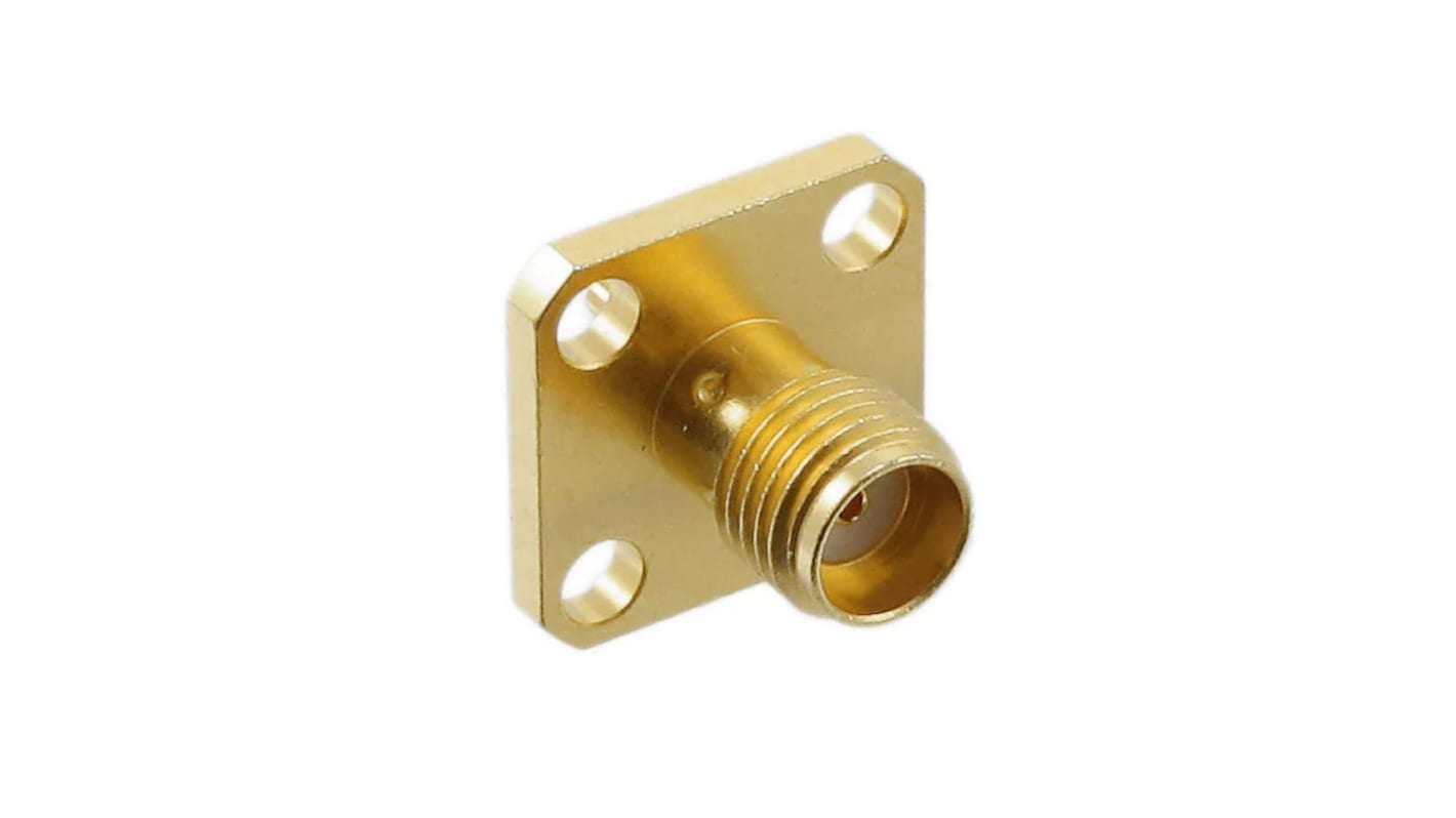 SMA (J) 4 HOLE PANEL RECEPTACLE 50 OHM