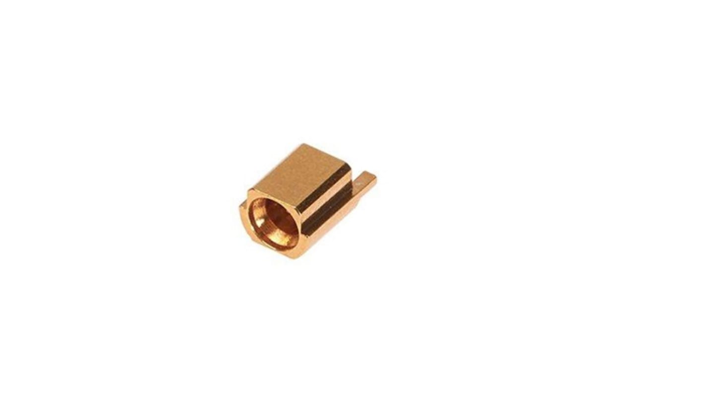 Conector coaxial Molex 734153592, Macho, Recto, Impedancia 50Ω, Montaje de Borde, Terminación de SMD, Oro