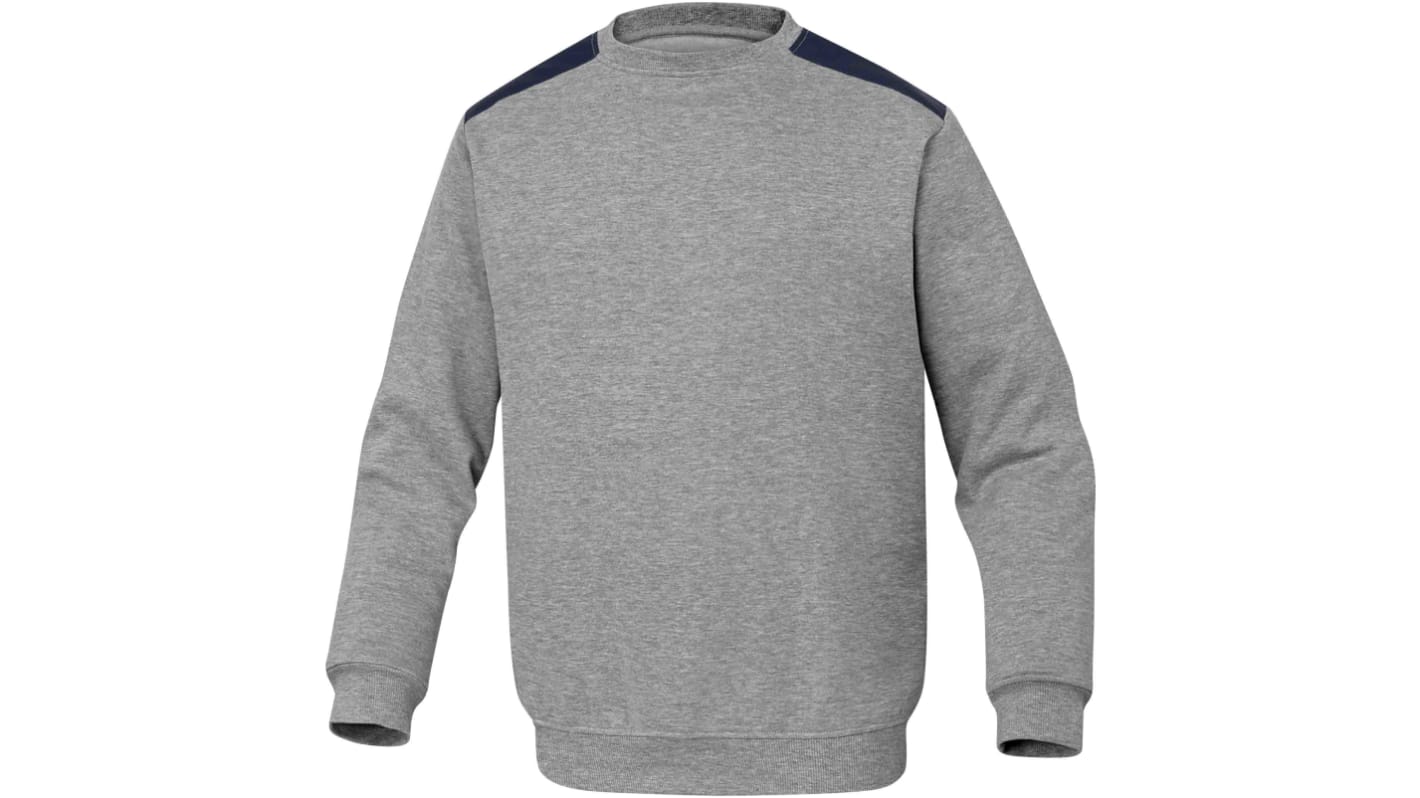 Delta Plus OLINO Black, Grey Polyester, Cotton Work Sweatshirt L