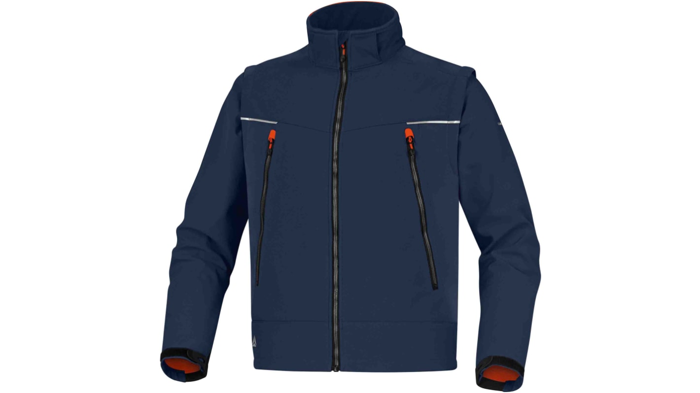 Chaqueta impermeable, L, Azul marino/naranja ORSA