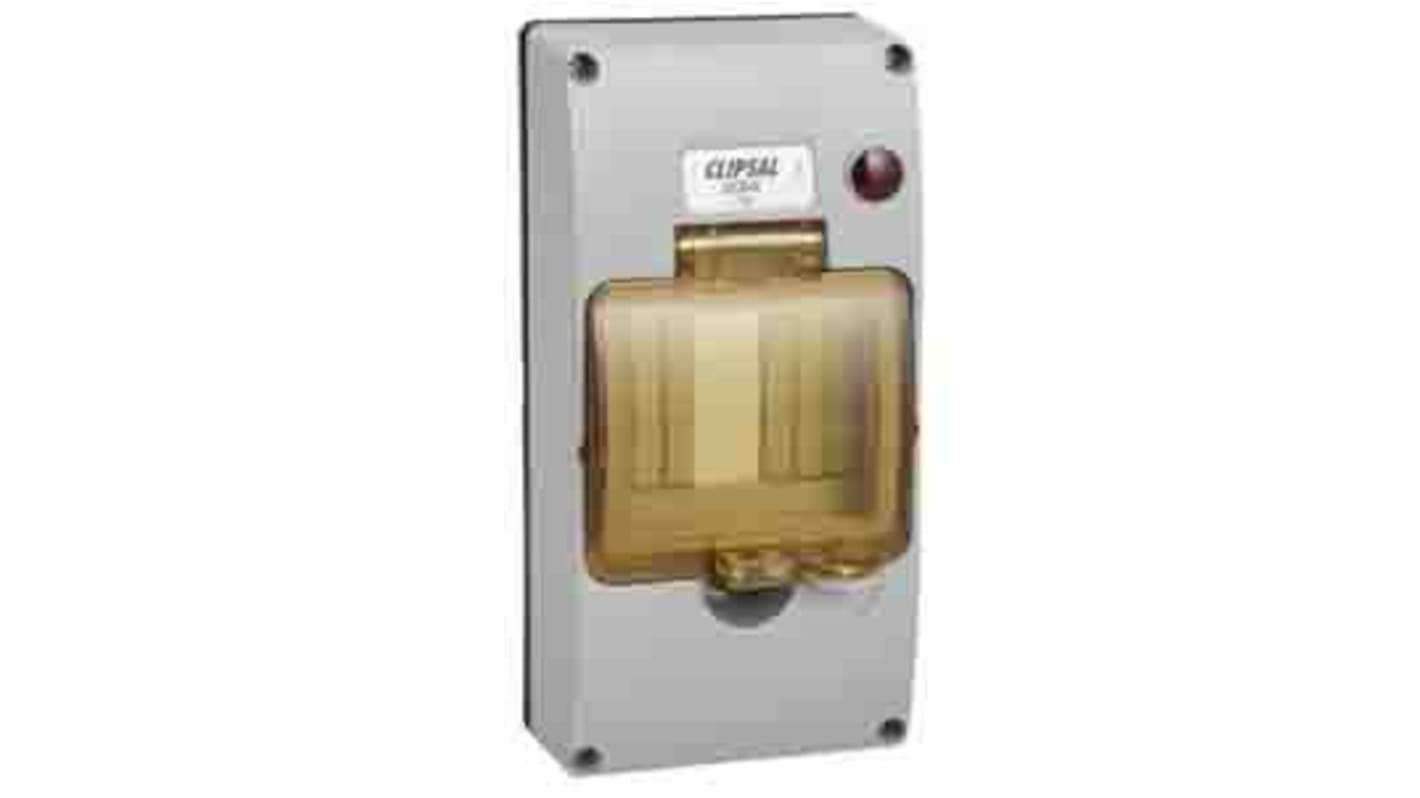 Clipsal Electrical DIN Rail Mounting Cover Enclosure Type 56 Series Series , 190 x 95 x 50mm, ABS DIN Rail Enclosure