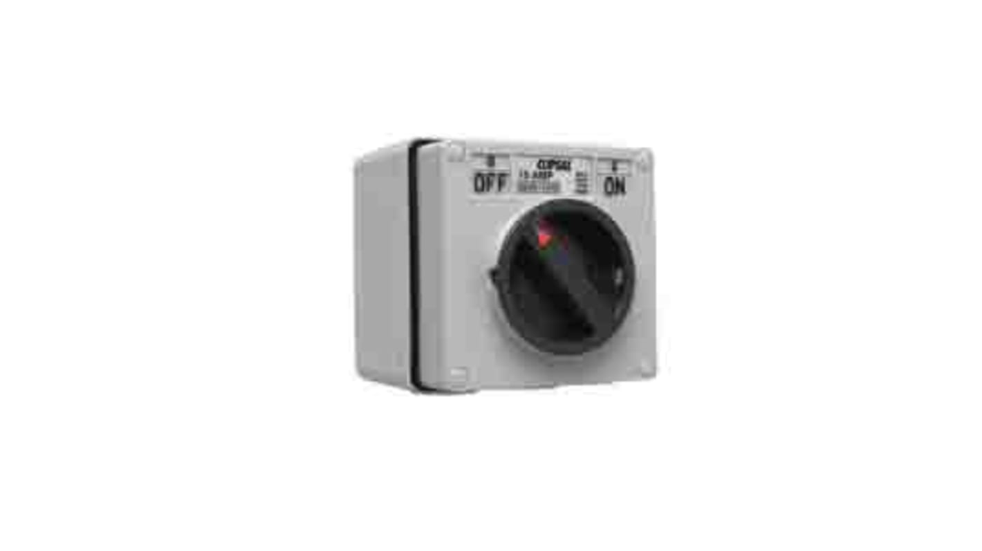 Clipsal Electrical 1P Pole Surface Mount Isolator Switch - 15A Maximum Current, IP66