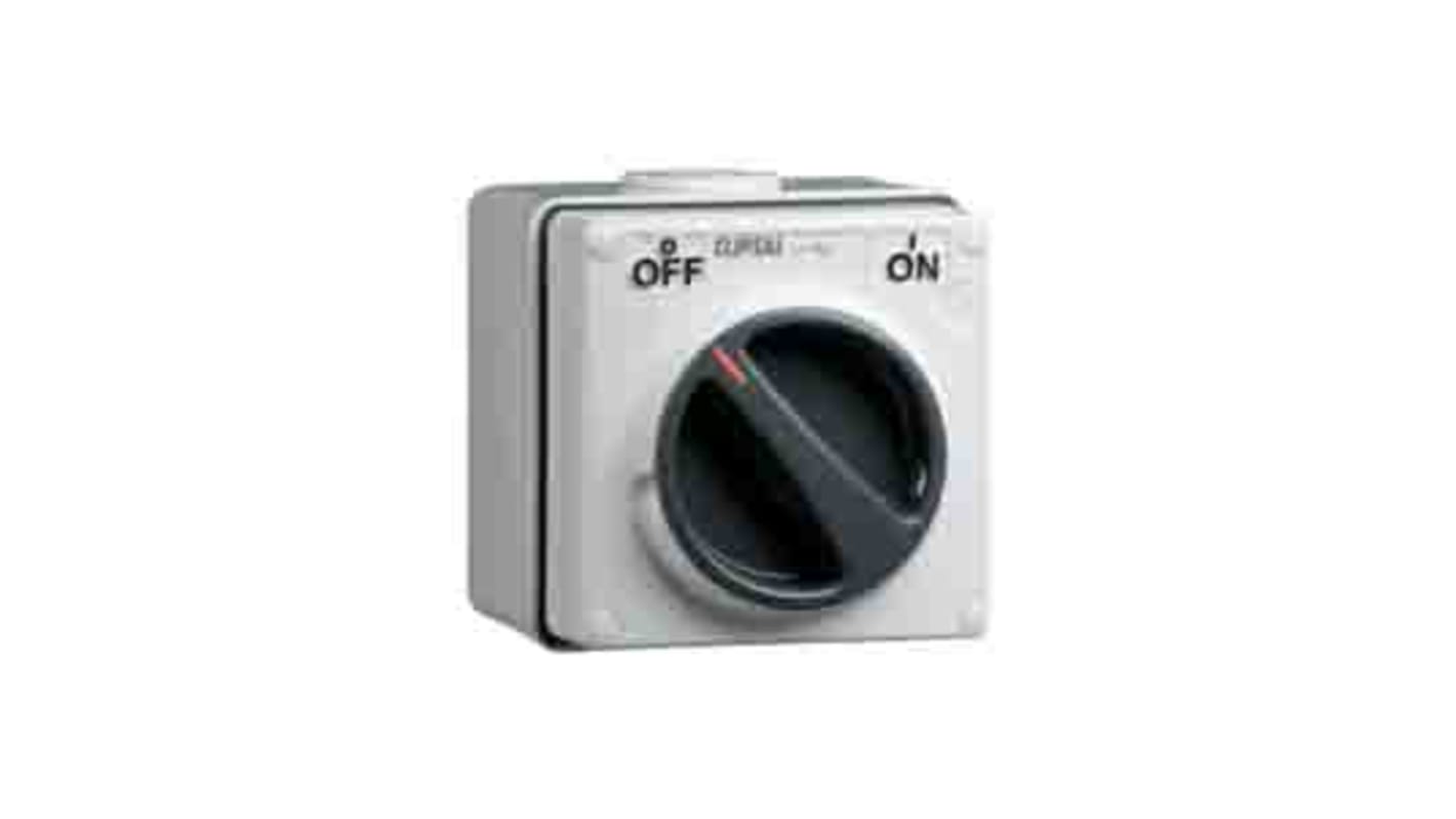 Clipsal Electrical 1P Pole Surface Mount Isolator Switch - 20A Maximum Current, IP66
