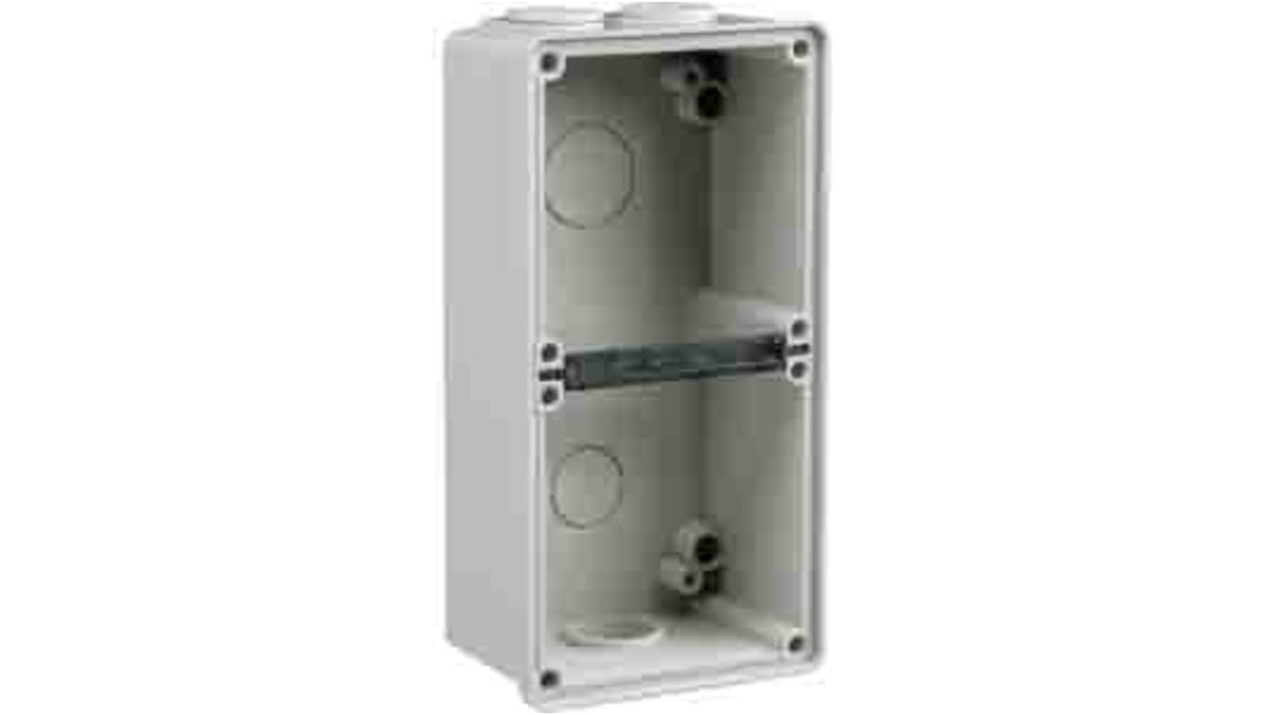 Clipsal Electrical Easy56 Grey PVC Back Box, IP66, 2 Gangs, 198 x 101 x 63mm